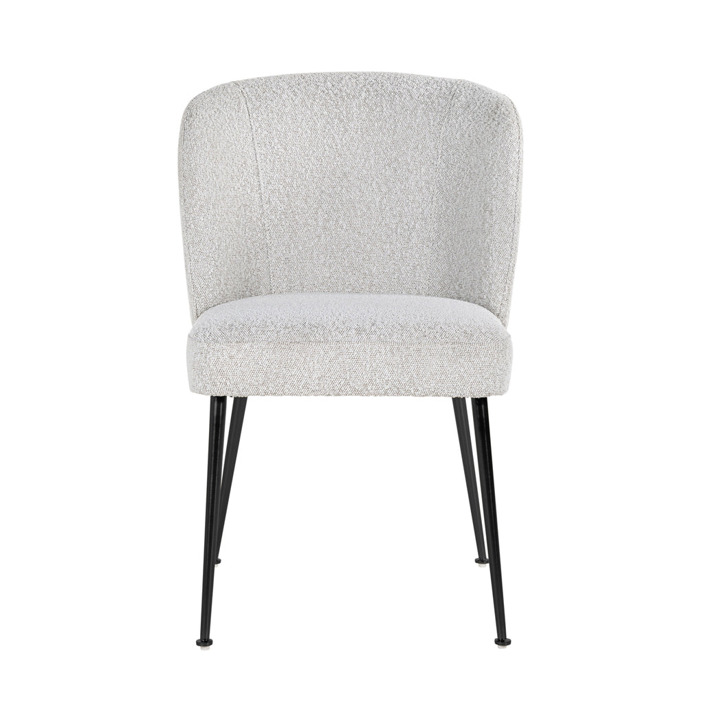 Esszimmerstuhl Fallon white bouclé