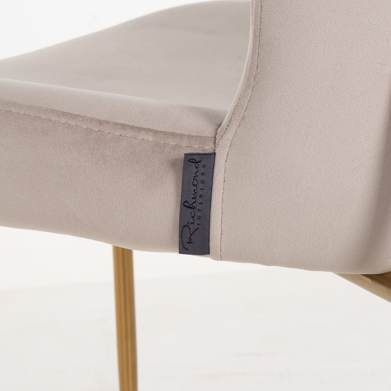 Esszimmerstuhl Odessa khaki velvet fire retardant (Set of 2)