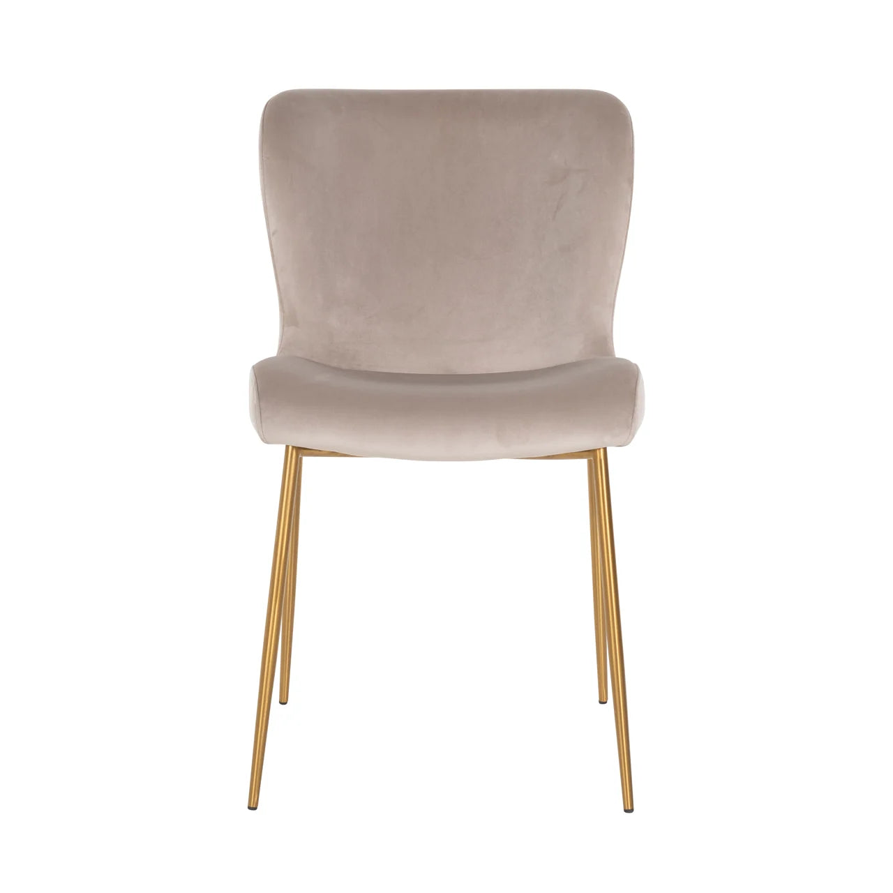 Esszimmerstuhl Odessa khaki velvet fire retardant (Set of 2)