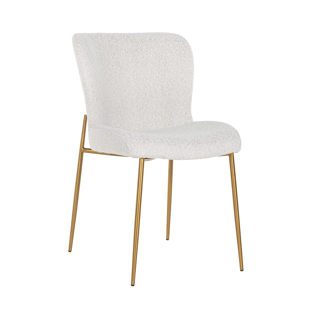 Esszimmerstuhl Odessa white bouclé (Set of 2)