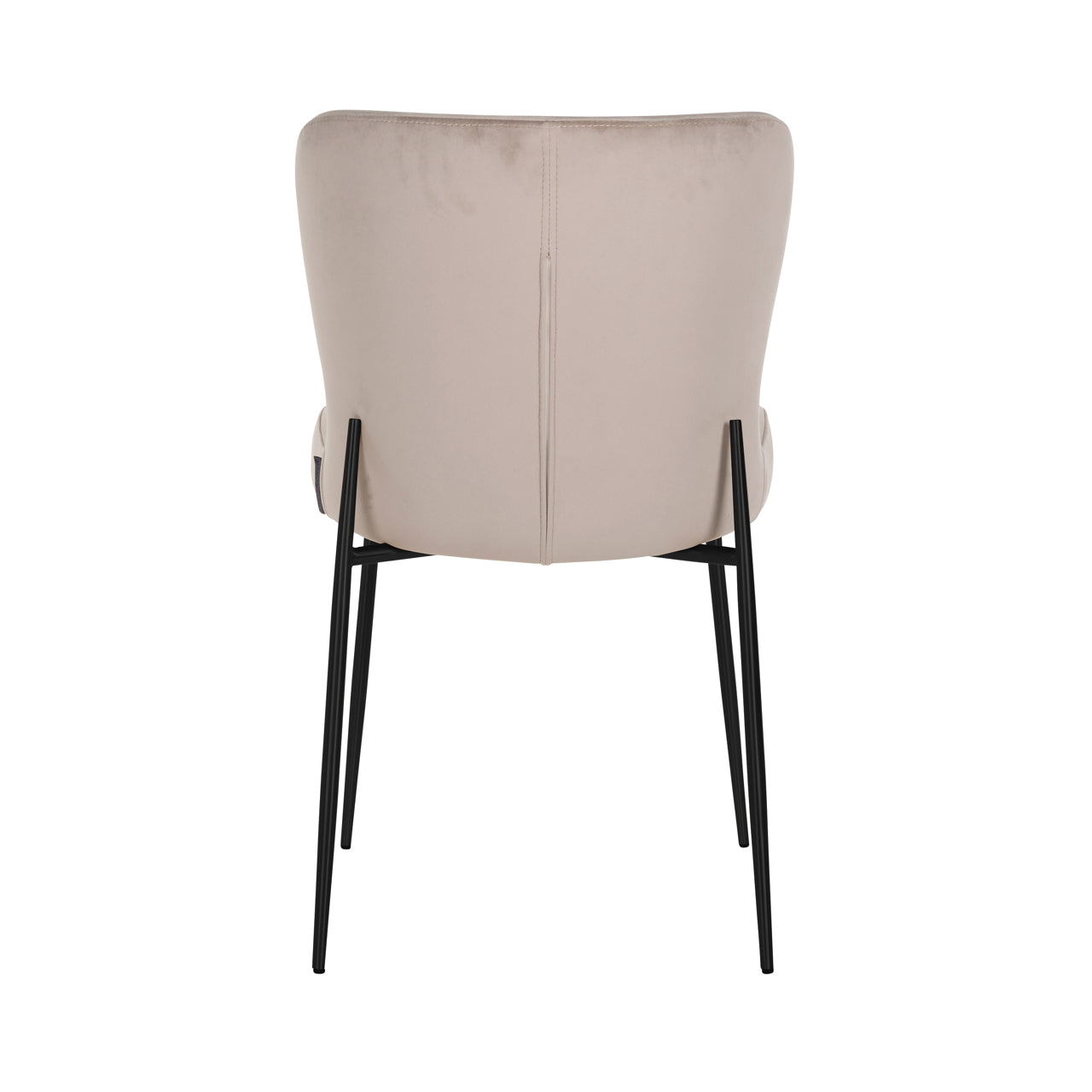 Esszimmerstuhl Darby khaki velvet fire retardant (Set of 2)