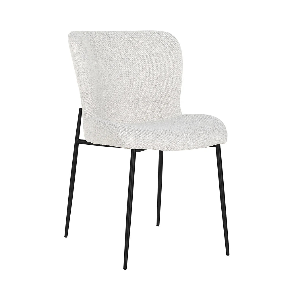 Esszimmerstuhl Darby white bouclé (Set of 2)