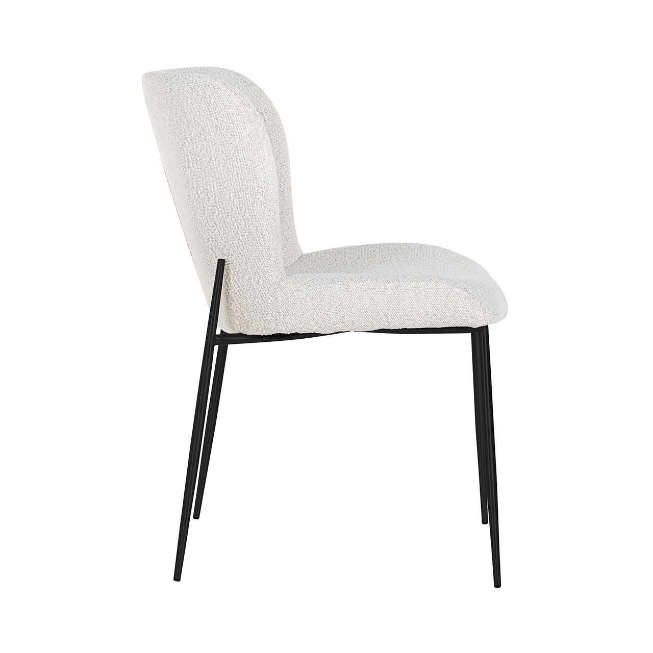 Esszimmerstuhl Darby white bouclé (Set of 2)