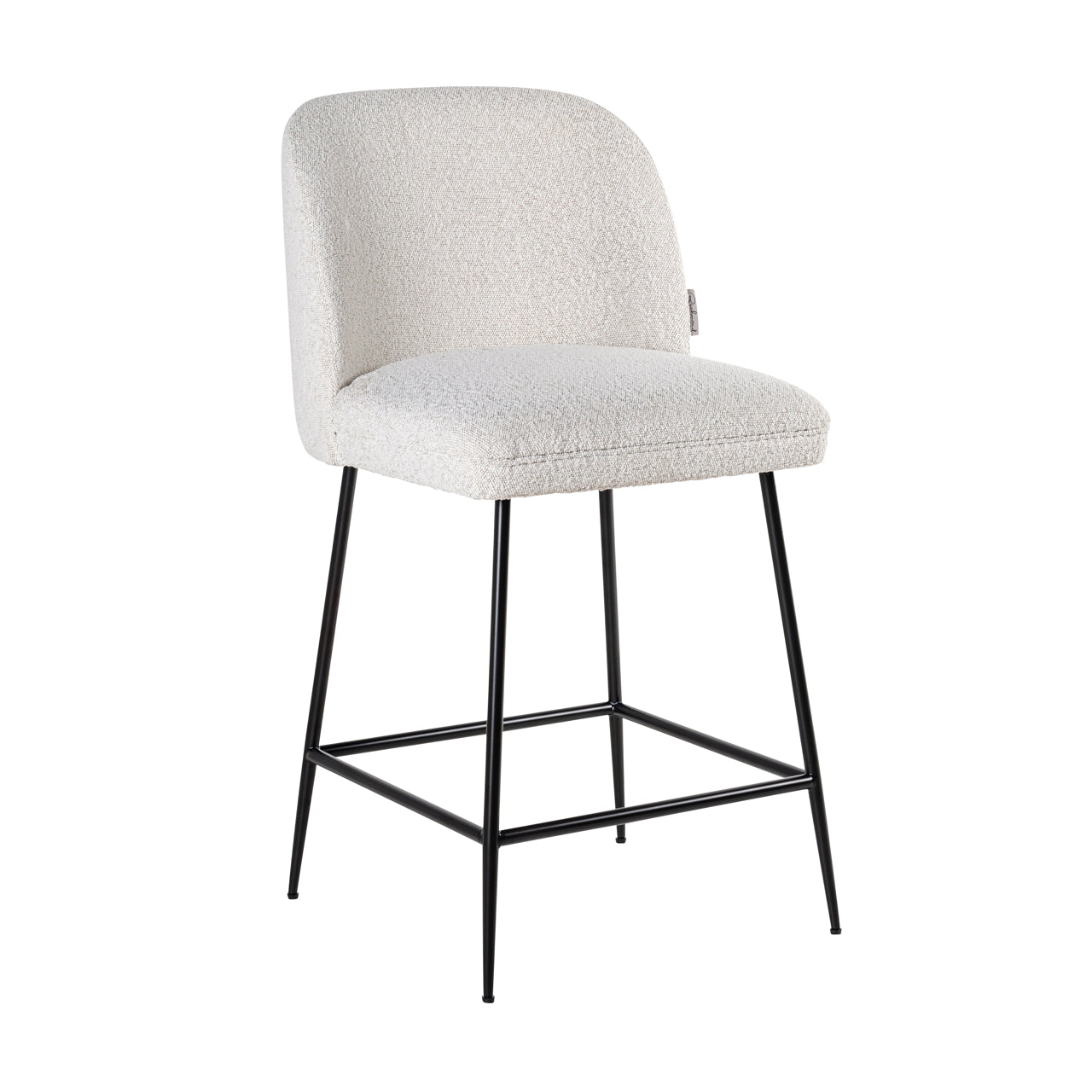 Thekenstuhl Pullitzer white bouclé
