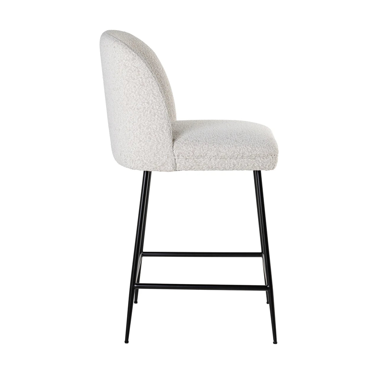 Thekenstuhl Pullitzer white bouclé