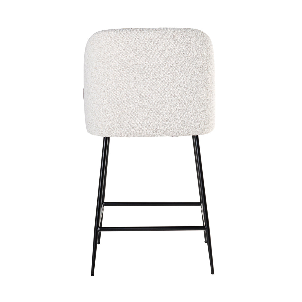 Thekenstuhl Pullitzer white bouclé