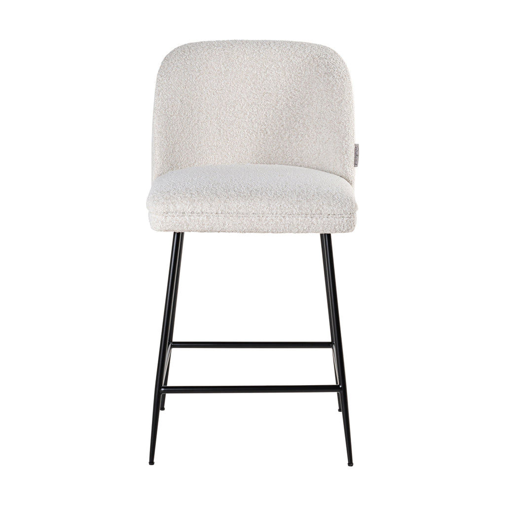 Thekenstuhl Pullitzer white bouclé