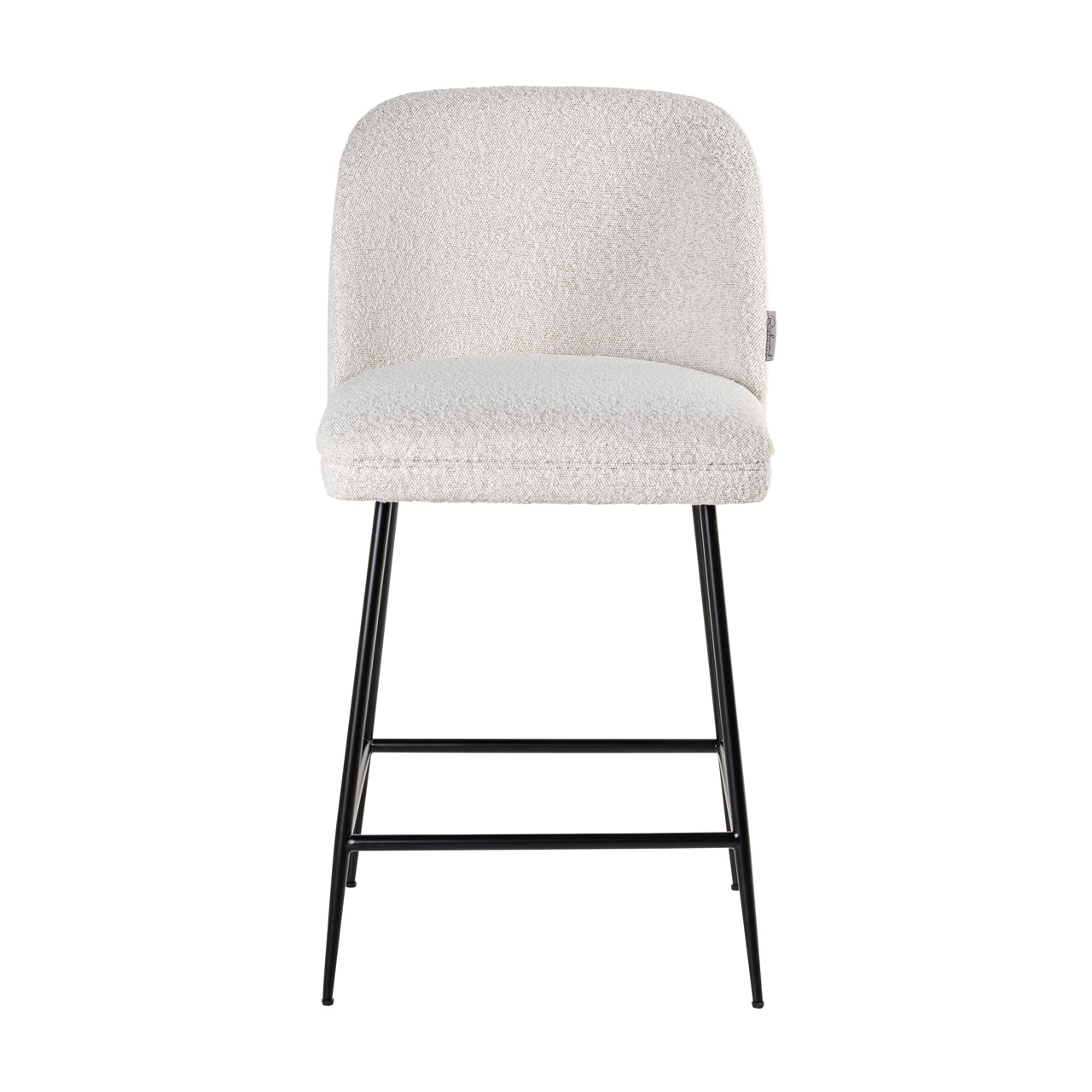 Thekenstuhl Pullitzer white bouclé