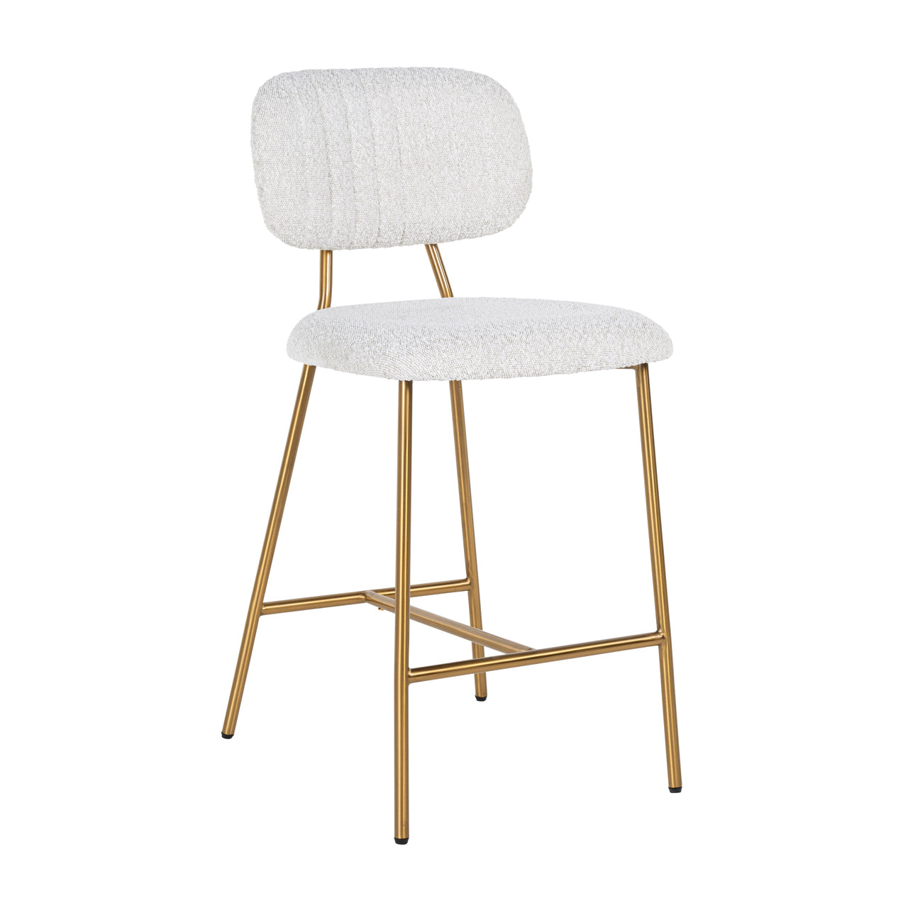 Thekenstuhl Xenia white bouclé (Set of 2)