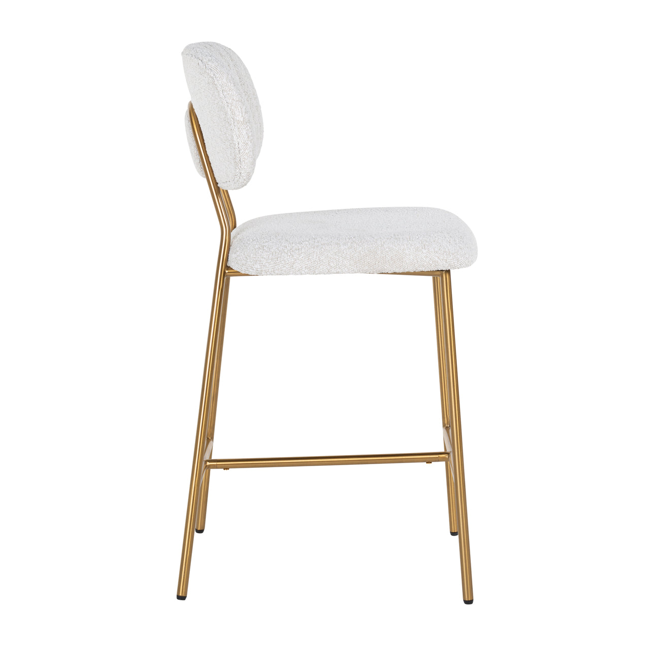 Thekenstuhl Xenia white bouclé (Set of 2)