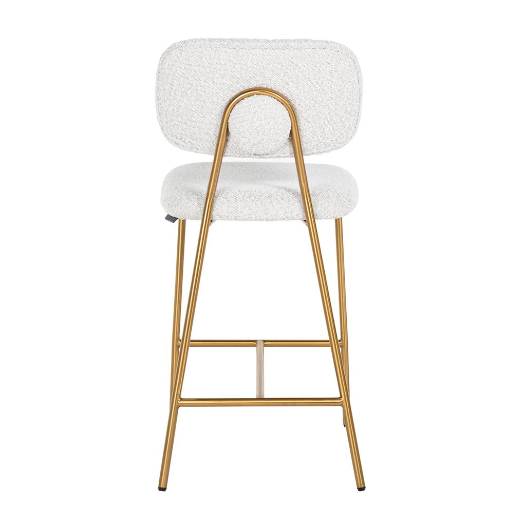 Thekenstuhl Xenia white bouclé (Set of 2)
