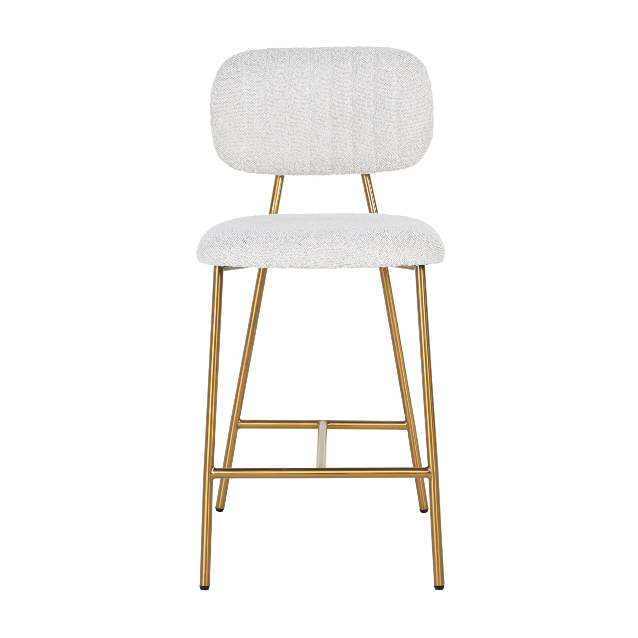 Thekenstuhl Xenia white bouclé (Set of 2)