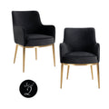 Esszimmerstuhl Breeze quartz anthracite fire retardant (Set of 2)