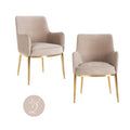 Esszimmerstuhl Breeze khaki velvet fire retardant (Set of 2)