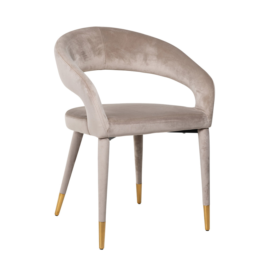 Esszimmerstuhl Gia khaki velvet fire retardant