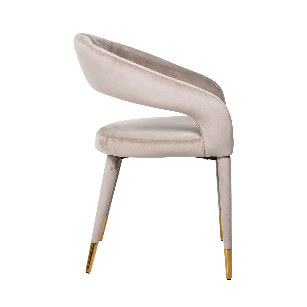 Esszimmerstuhl Gia khaki velvet fire retardant