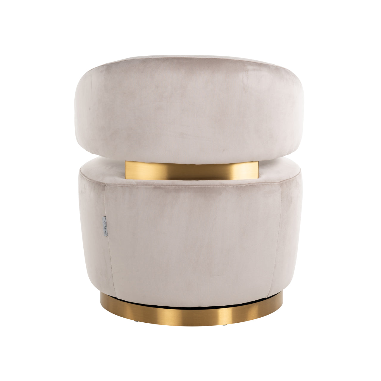 Lounge Stuhl Maxime khaki velvet swivel