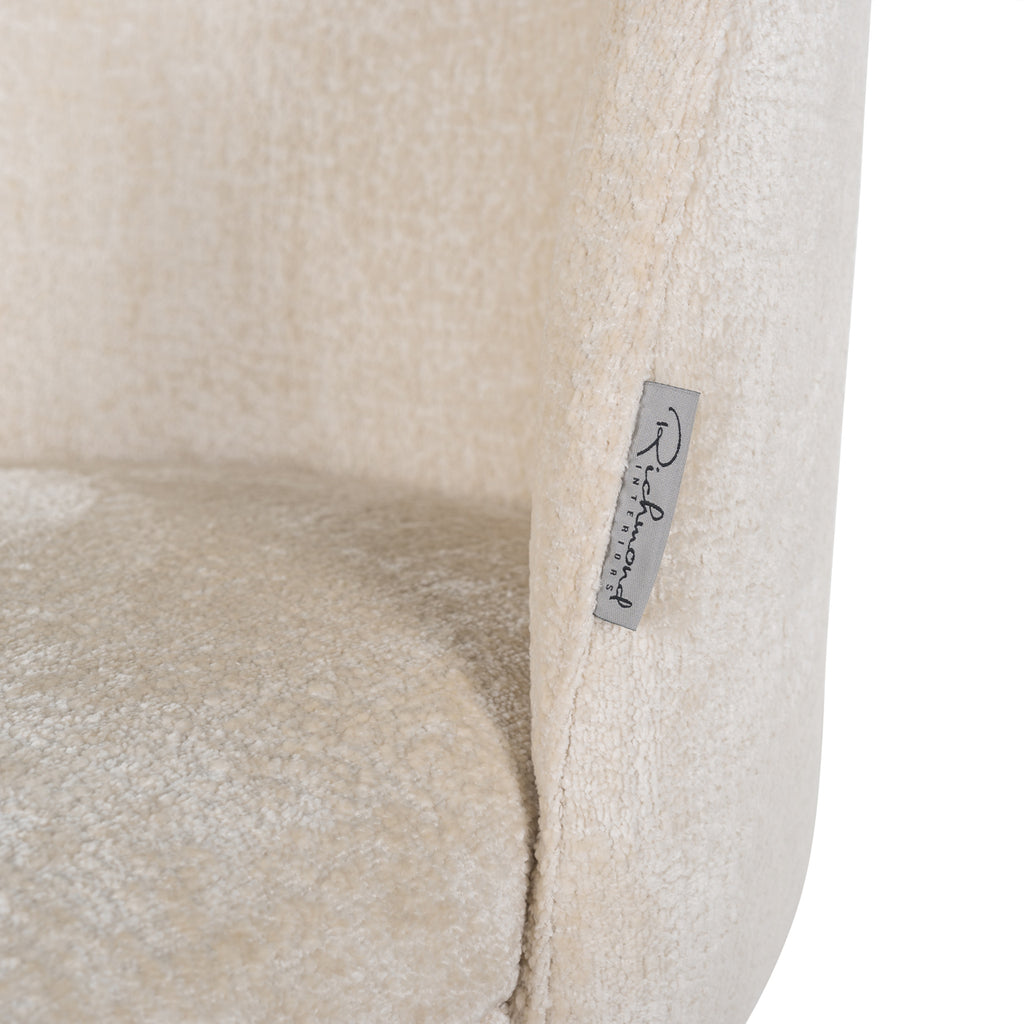 Esszimmerstuhl Alicia FR white chenille fire retardant