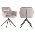 Esszimmerstuhl Aline khaki velvet swivel fire retardant