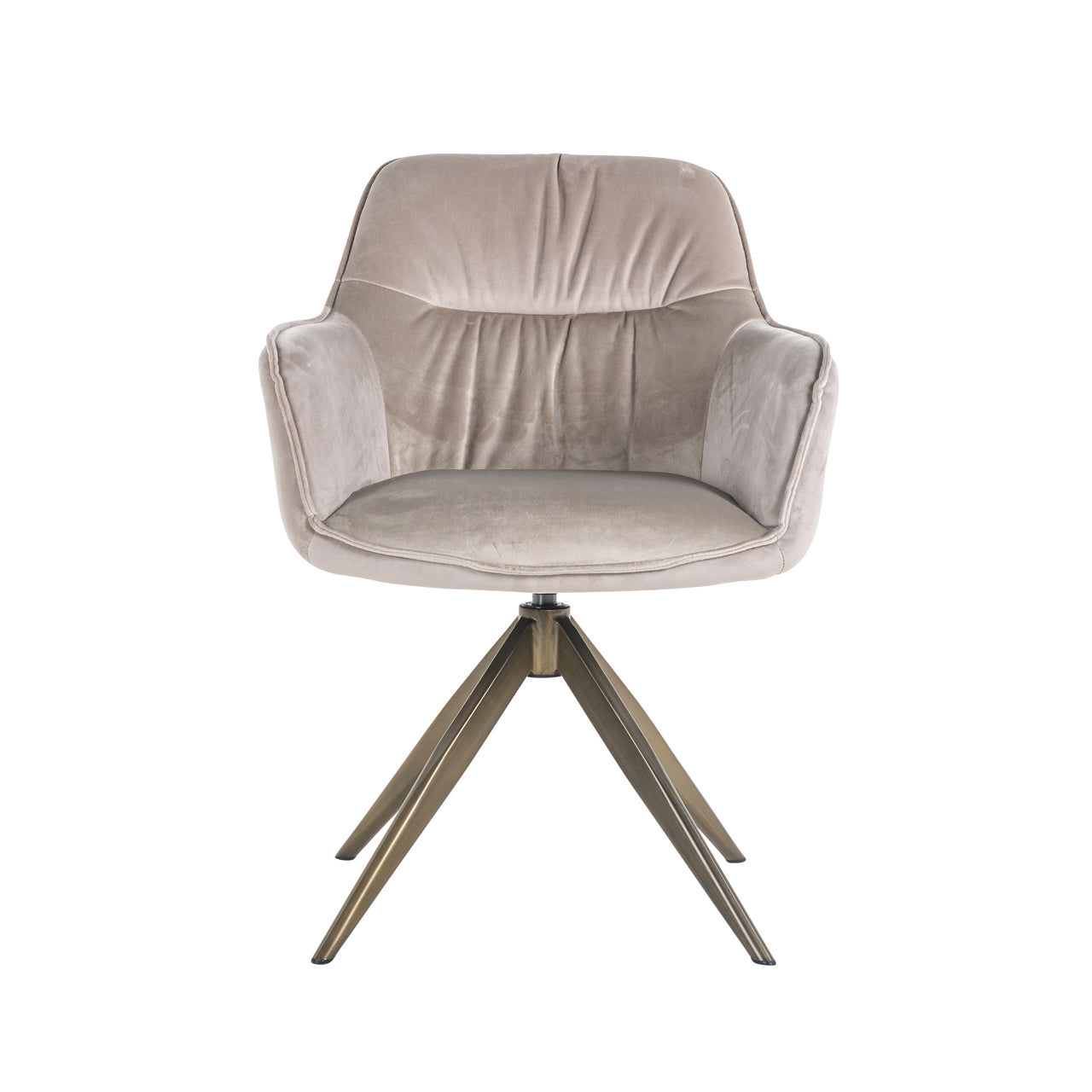 Esszimmerstuhl Aline khaki velvet swivel fire retardant