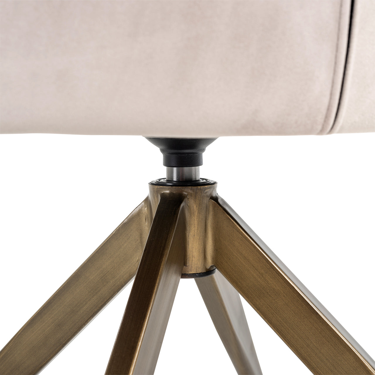 Esszimmerstuhl Aline khaki velvet swivel fire retardant