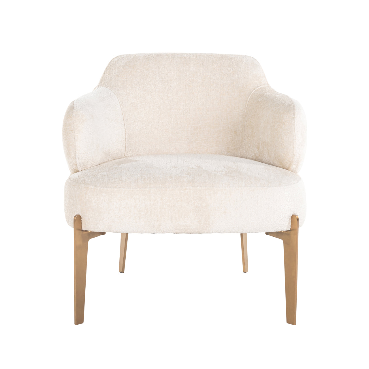 Lounge Stuhl Venus white chenille