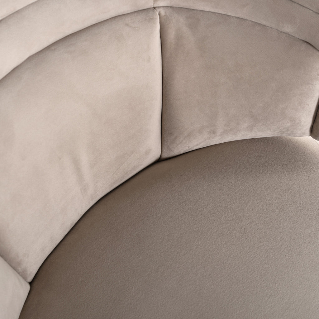 Lounge Stuhl Hazel khaki velvet fire retardant