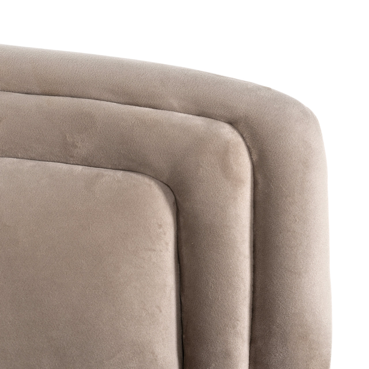 Lounge Stuhl Hazel khaki velvet fire retardant