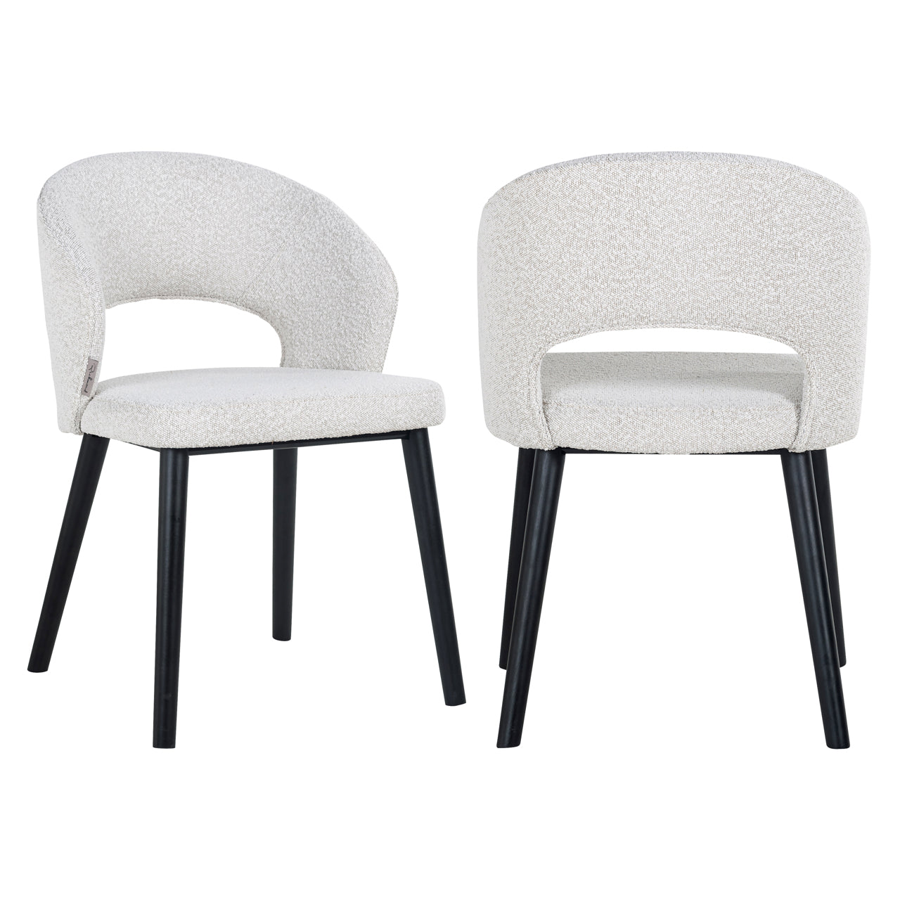 Esszimmerstuhl Savoy white bouclé