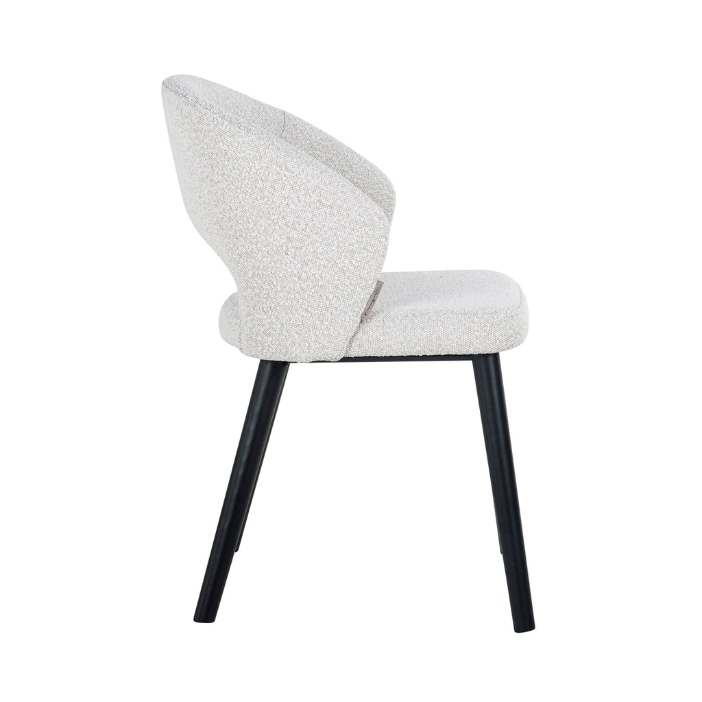 Esszimmerstuhl Savoy white bouclé