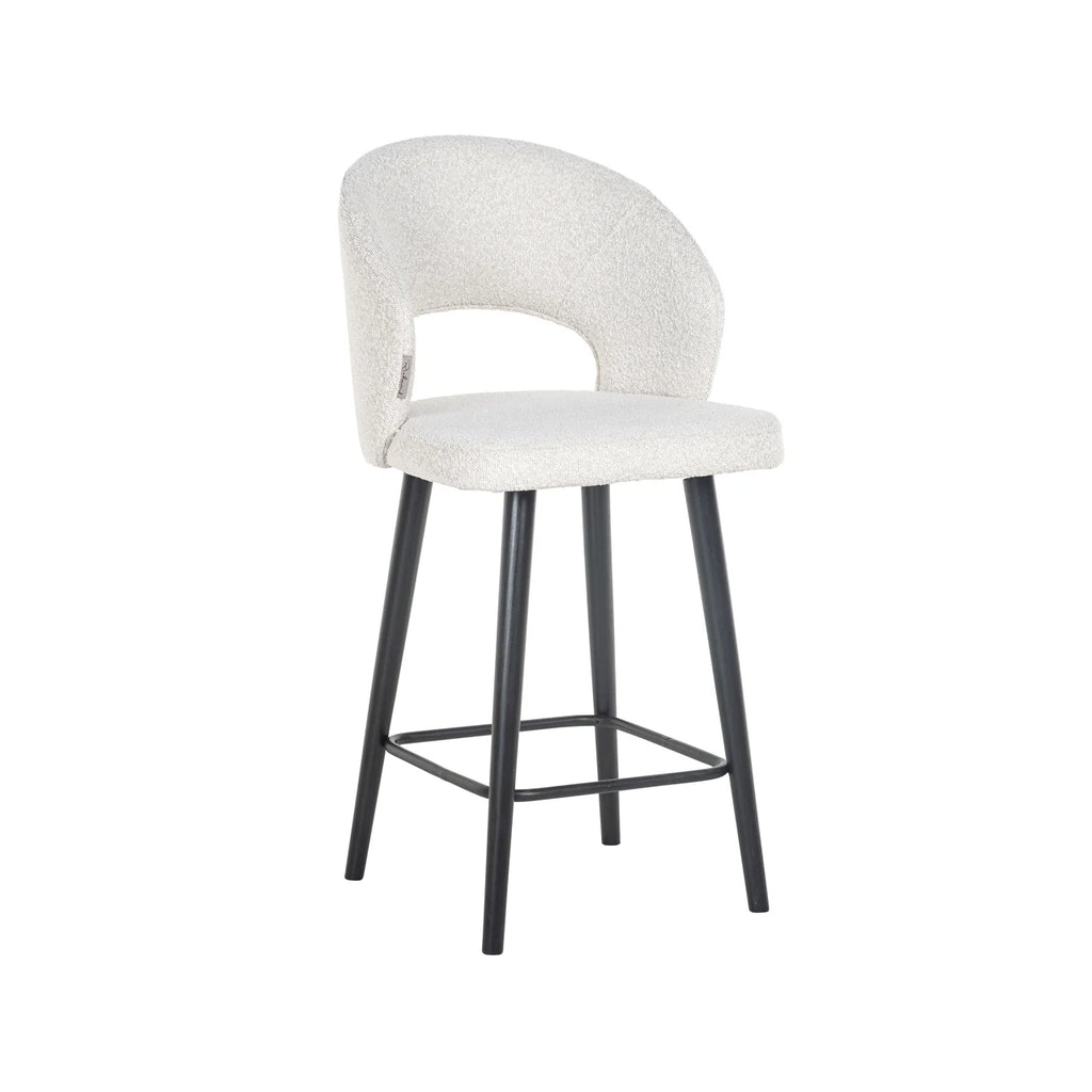 Thekenstuhl Savoy white bouclé