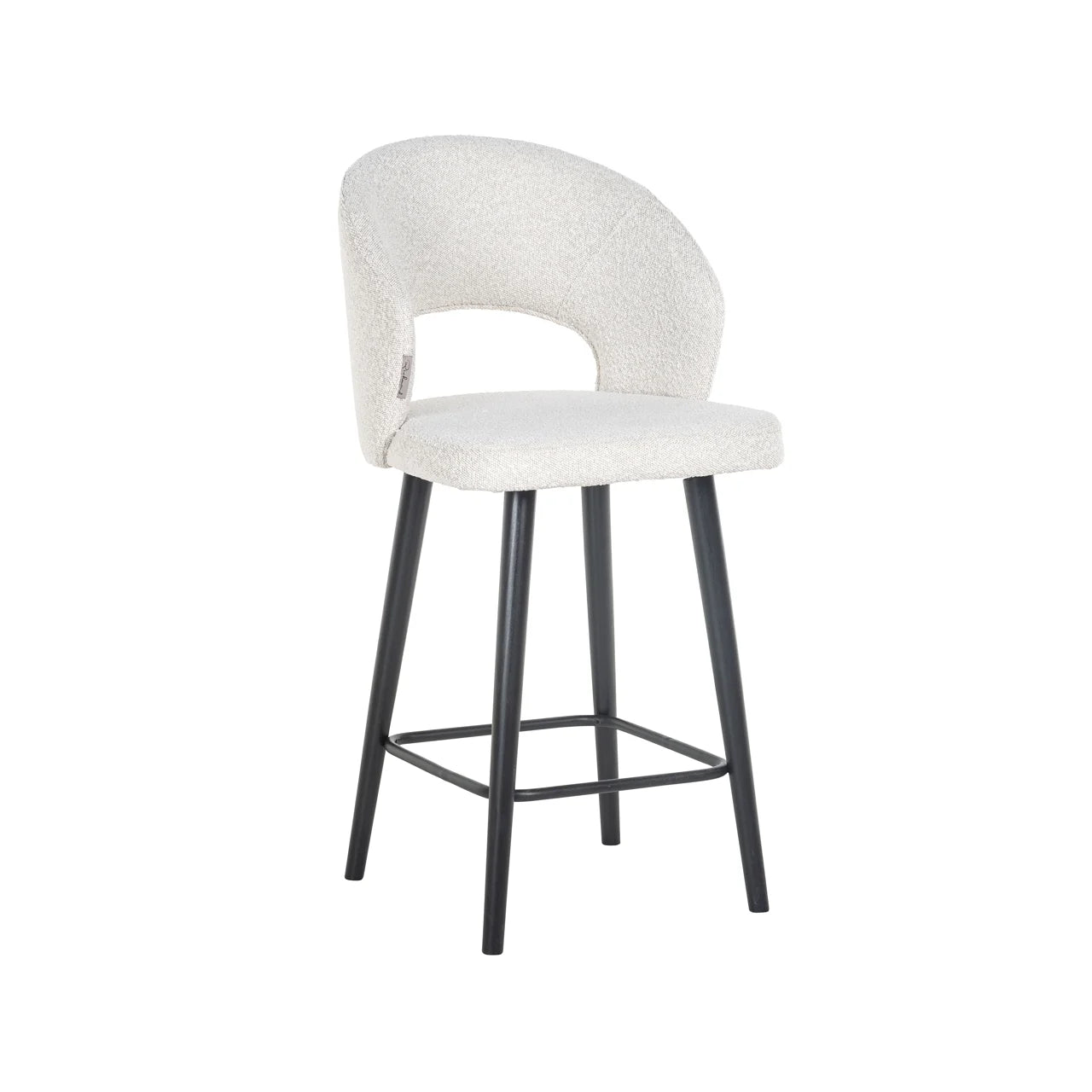 Thekenstuhl Savoy white bouclé