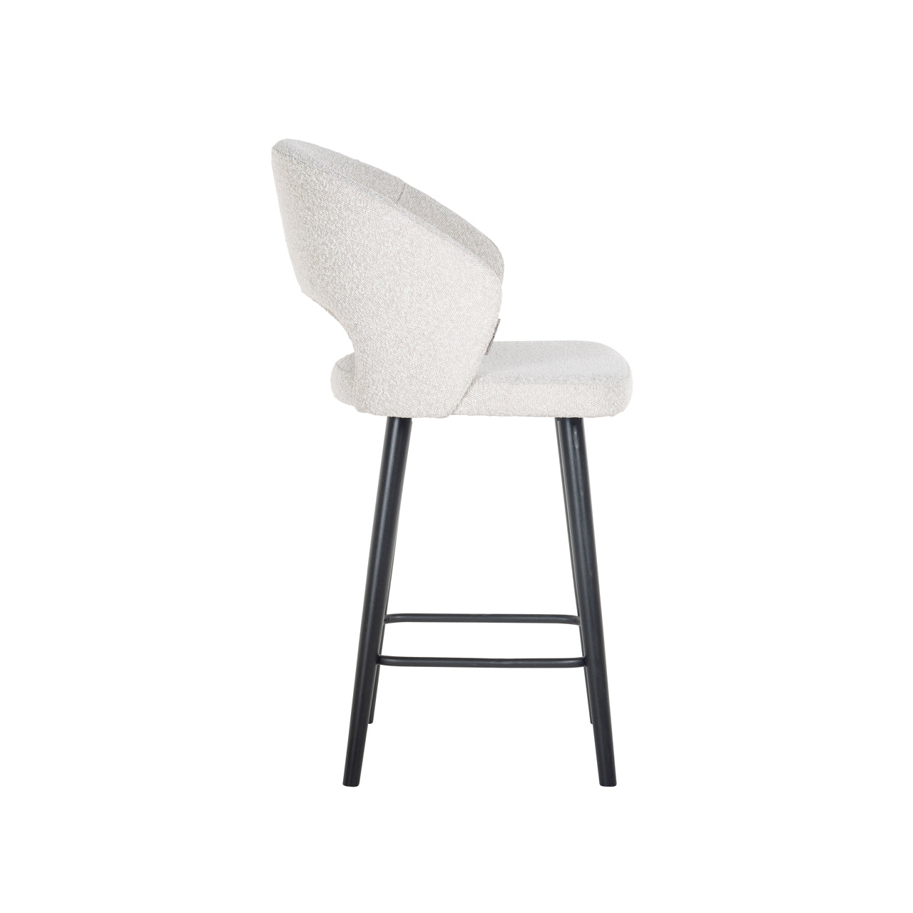 Thekenstuhl Savoy white bouclé