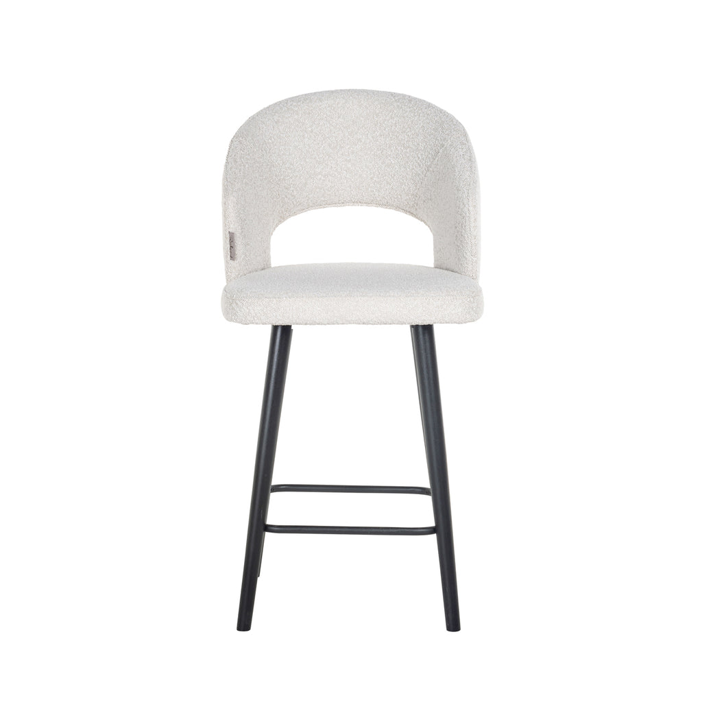 Thekenstuhl Savoy white bouclé