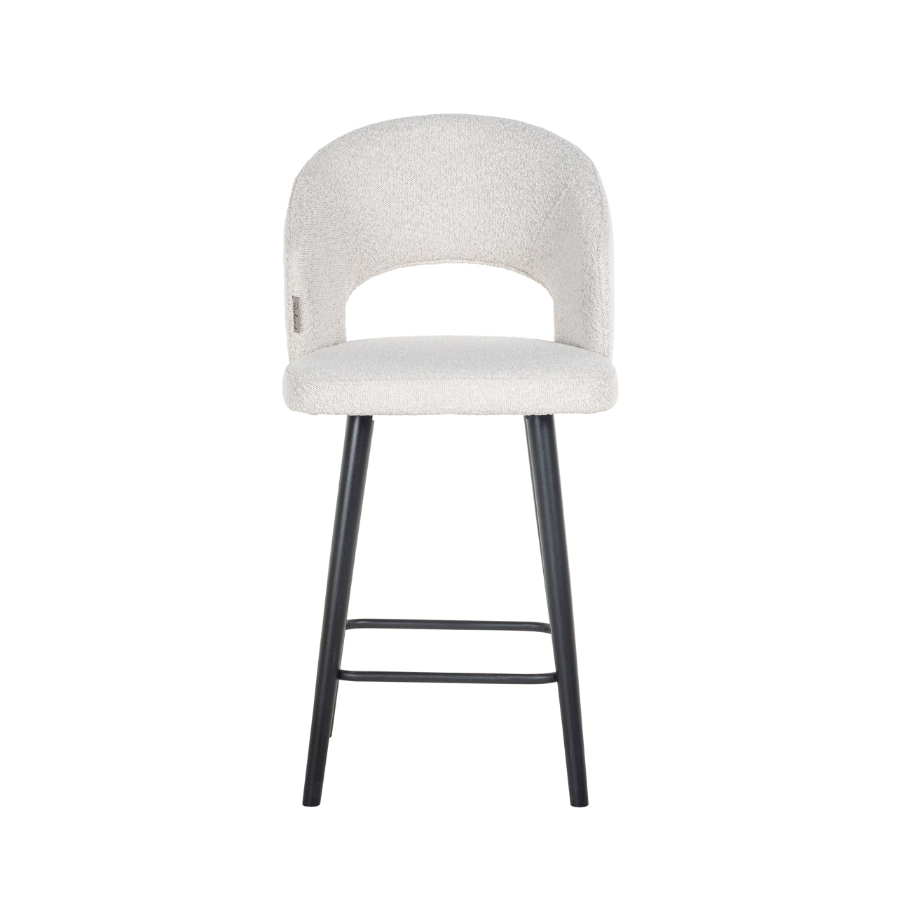Thekenstuhl Savoy white bouclé