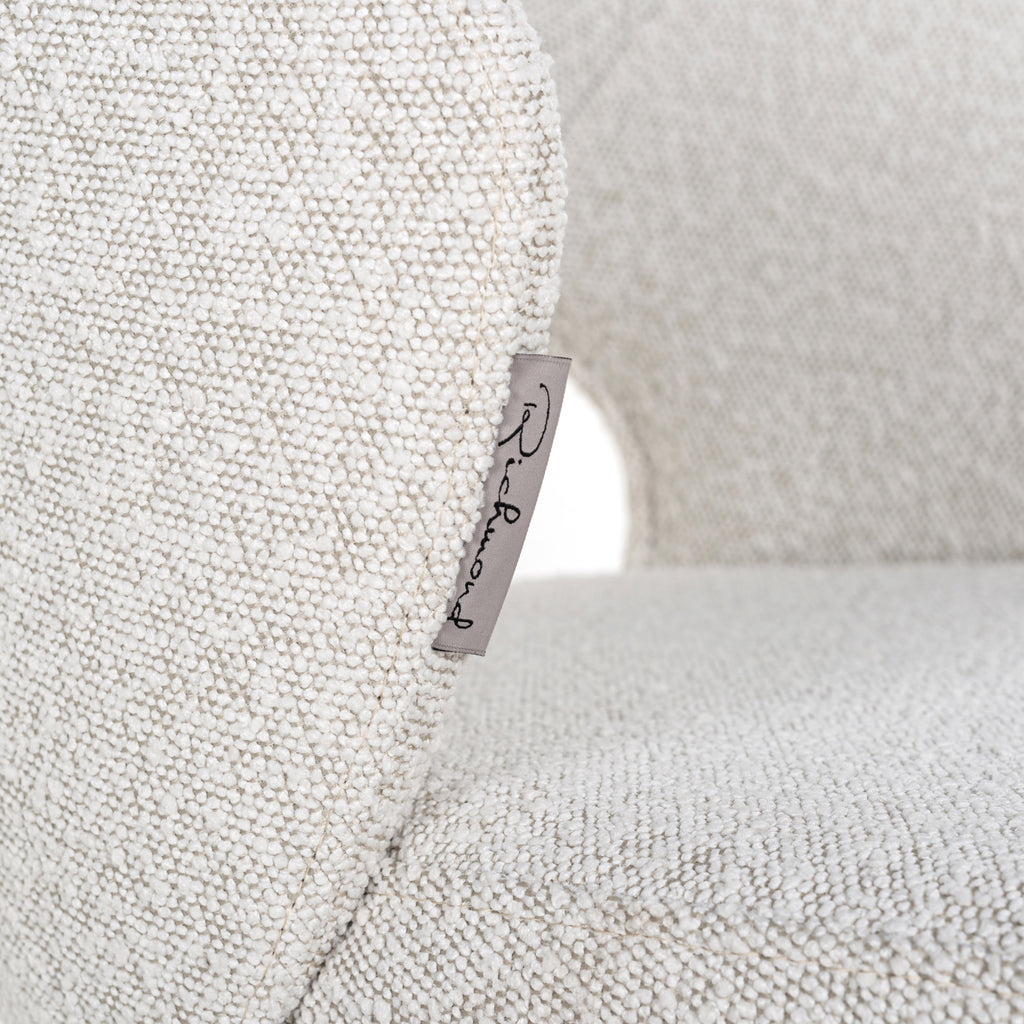 Thekenstuhl Savoy white bouclé