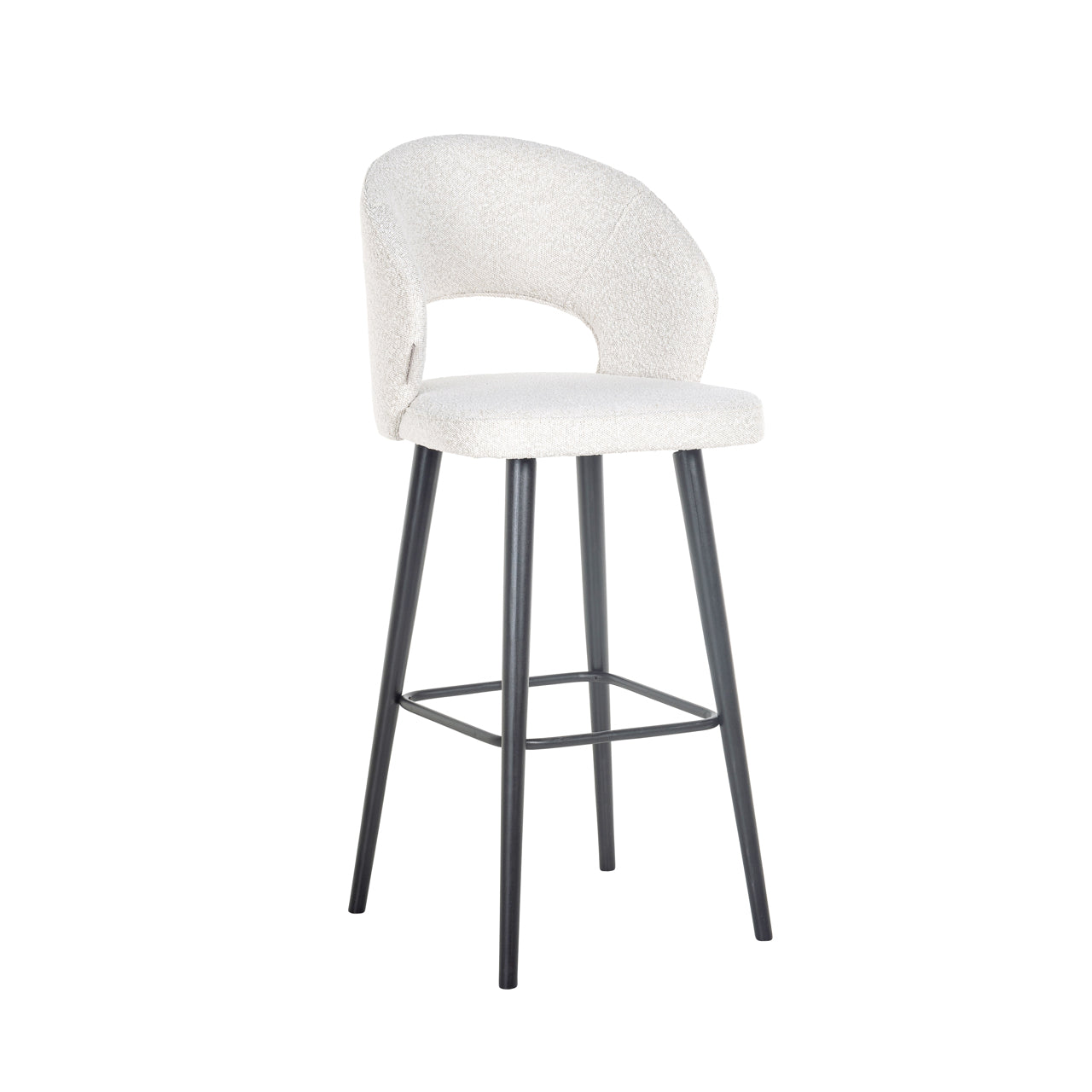 Barhocker Savoy white bouclé