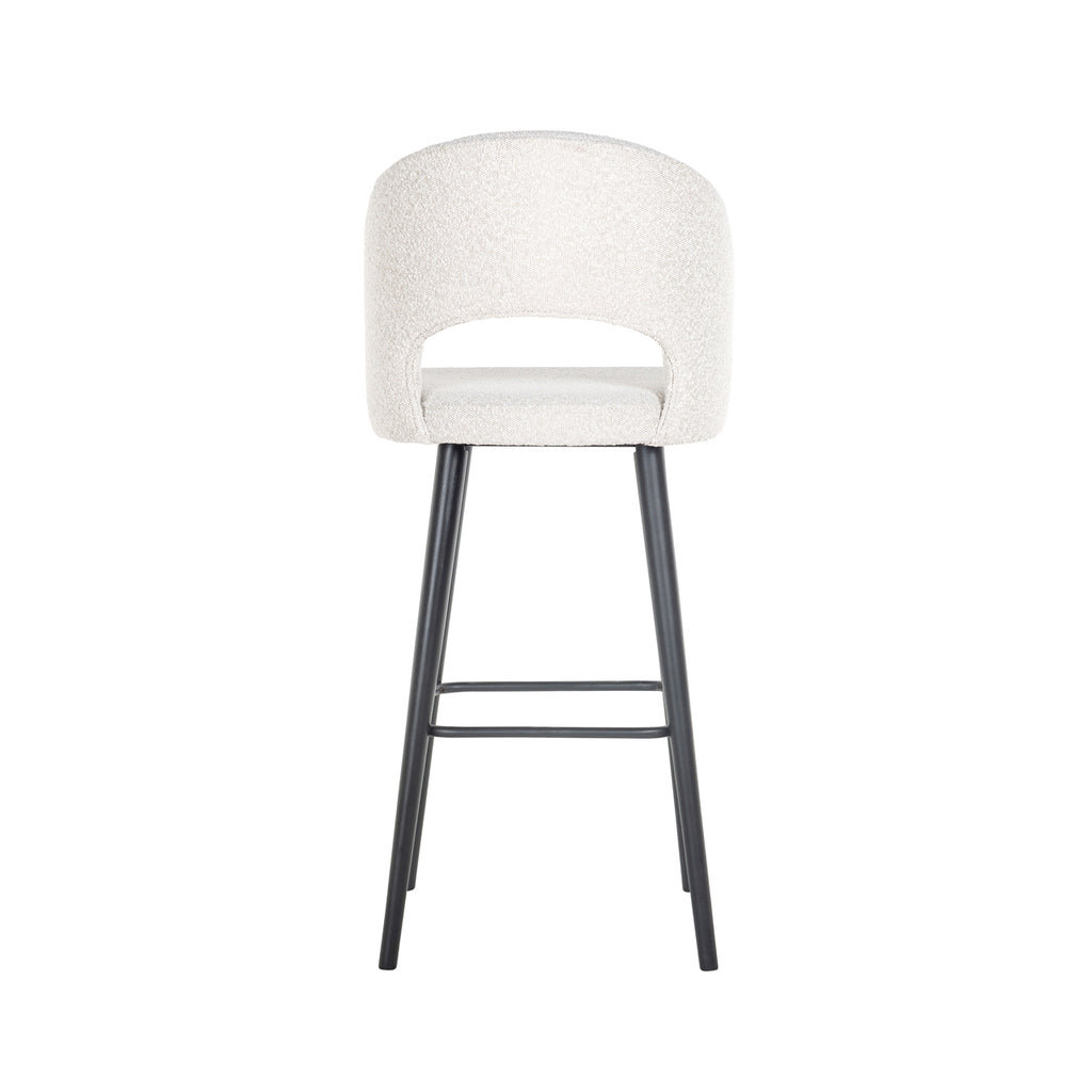 Barhocker Savoy white bouclé