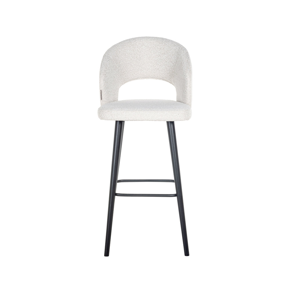 Barhocker Savoy white bouclé