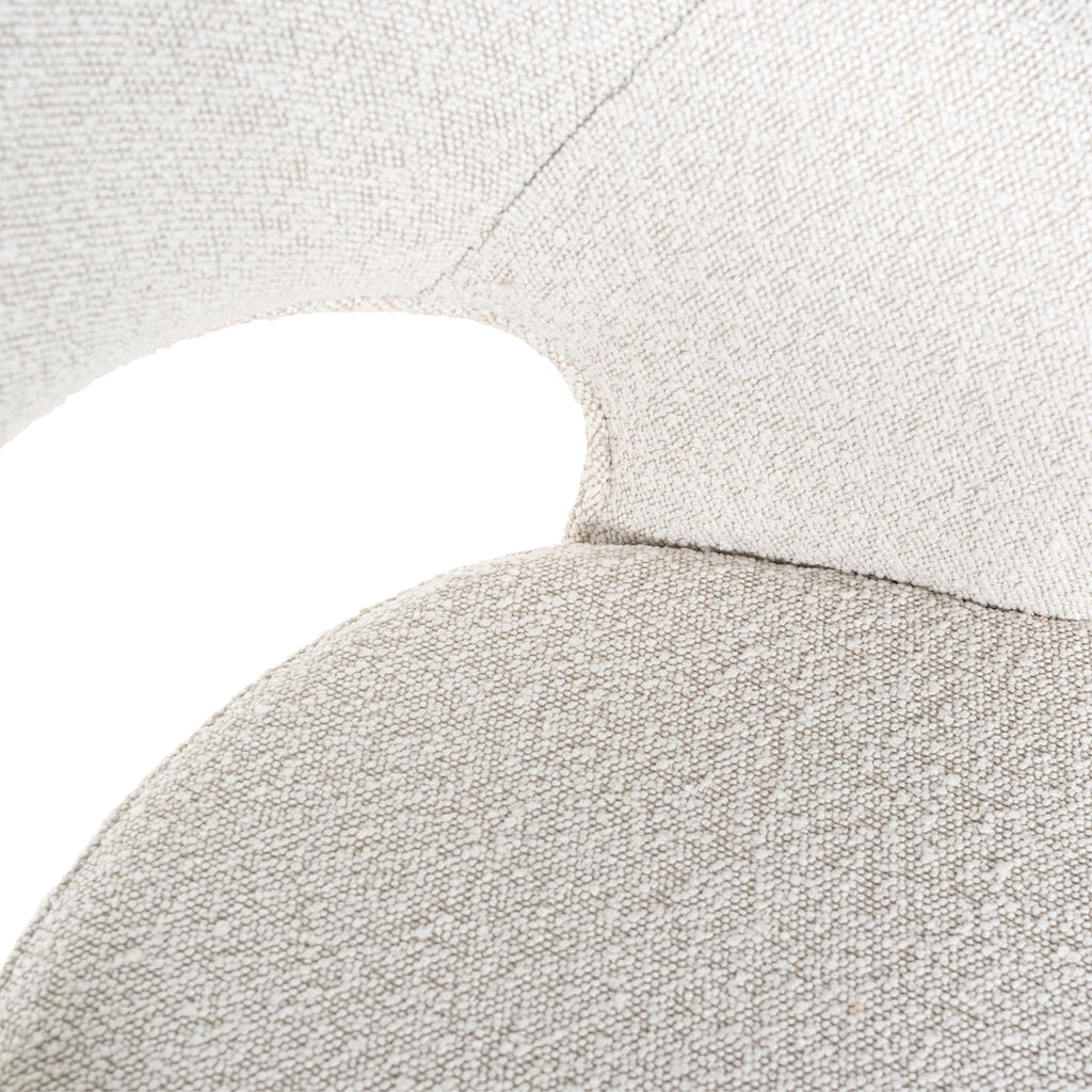 Barhocker Savoy white bouclé