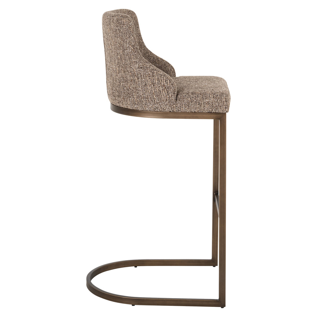 Barhocker Bolton brown tweed (Set of 2)