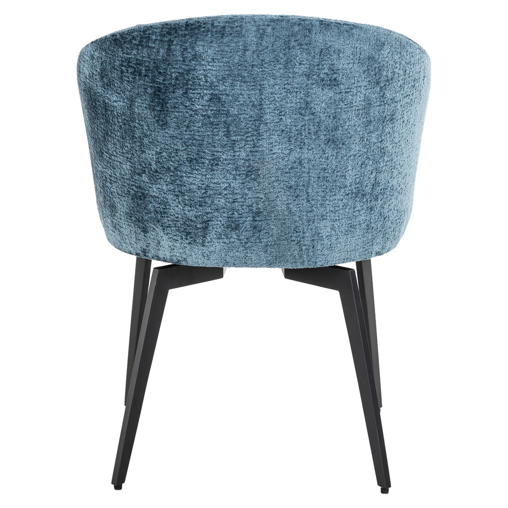 Esszimmerstuhl Amphara blue chenille fire retardant