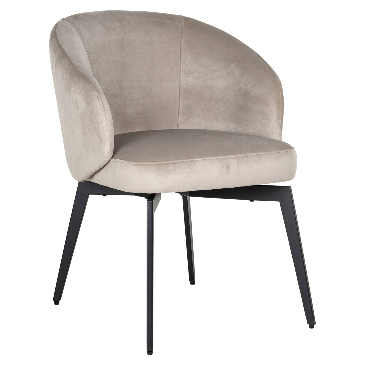 Esszimmerstuhl Amphara khaki velvet fire retardant