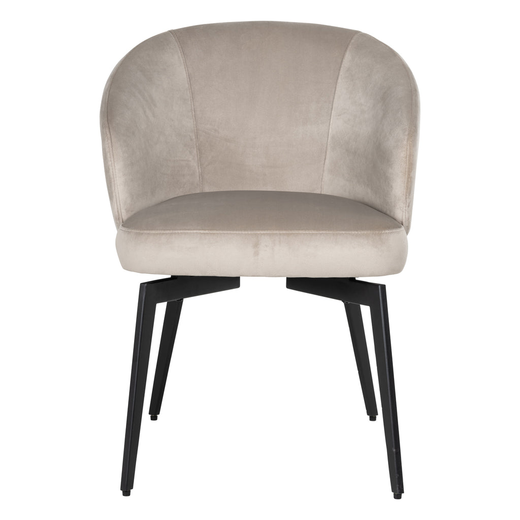 Esszimmerstuhl Amphara khaki velvet fire retardant