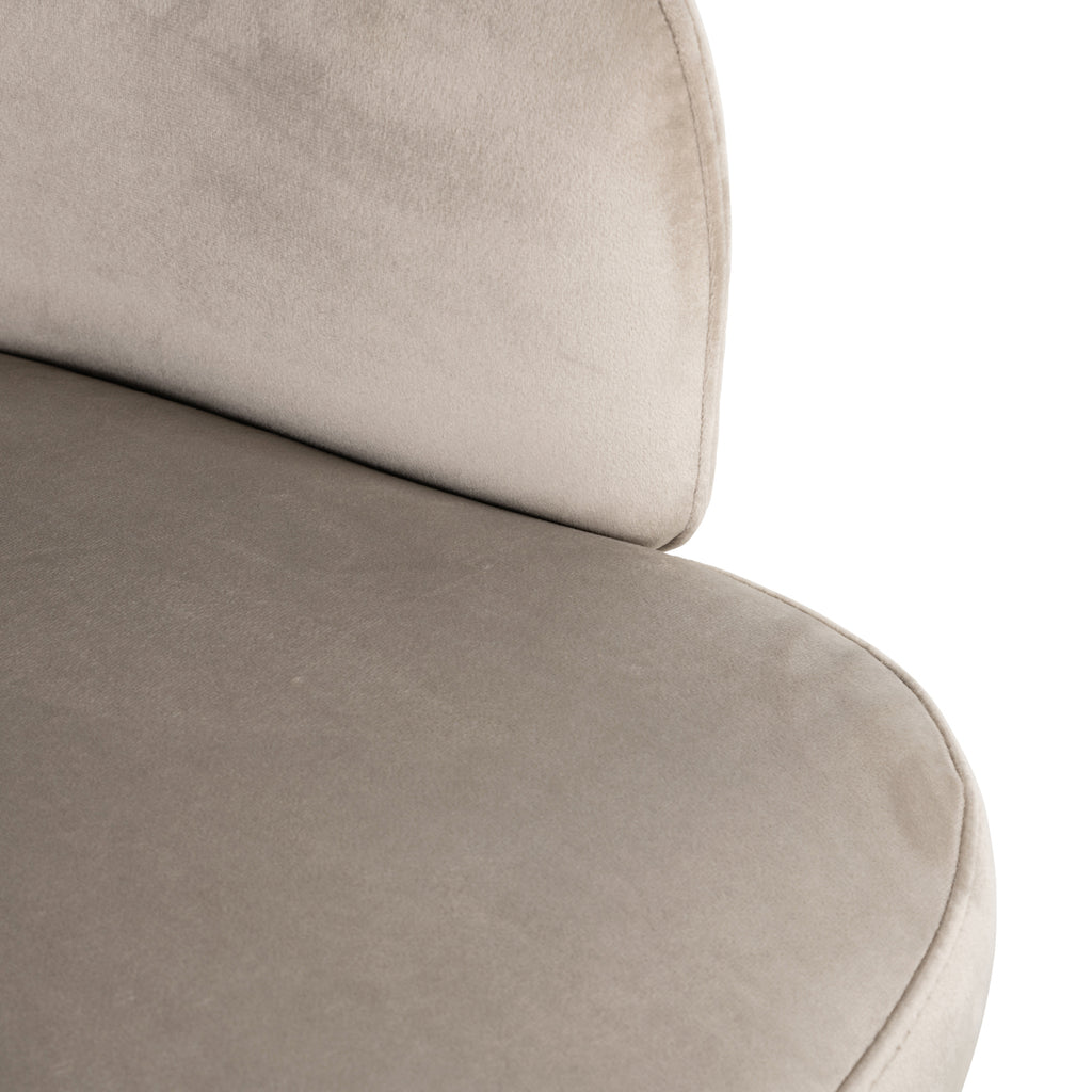 Esszimmerstuhl Amphara khaki velvet fire retardant