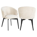 Esszimmerstuhl Amphara FR white chenille fire retardant