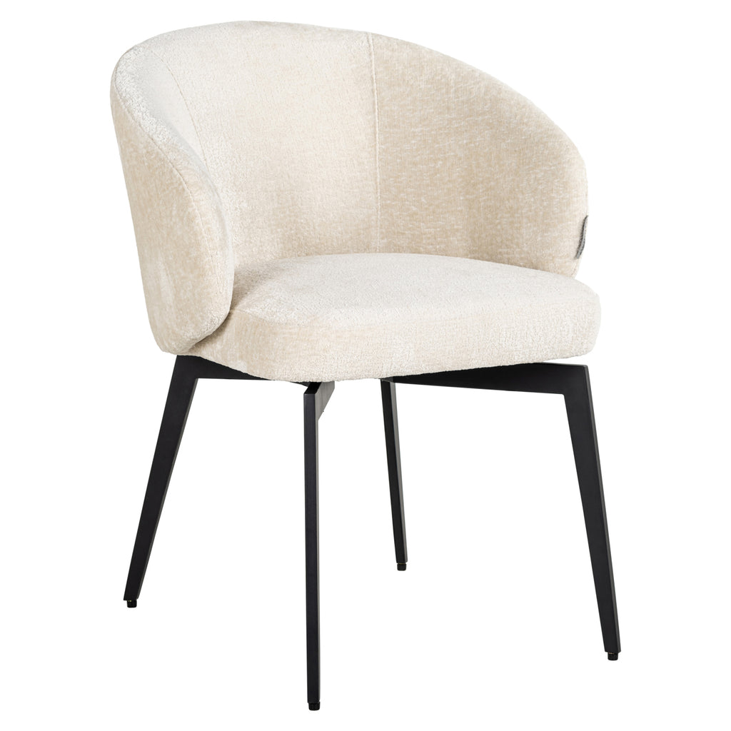 Esszimmerstuhl Amphara FR white chenille fire retardant