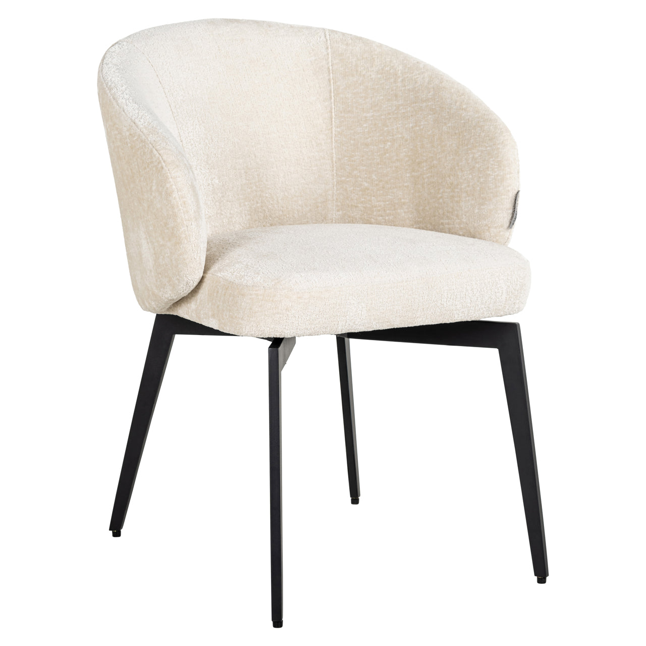 Esszimmerstuhl Amphara FR white chenille fire retardant