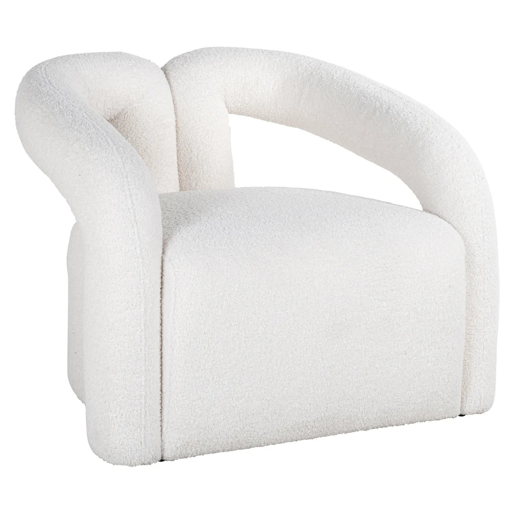 Lounge Stuhl Dana white furry