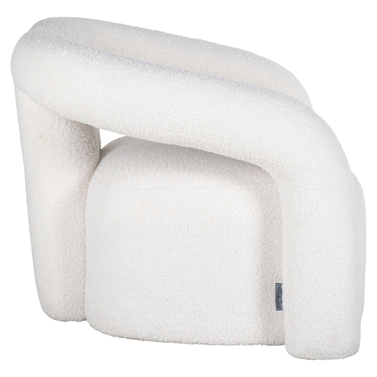 Lounge Stuhl Dana white furry